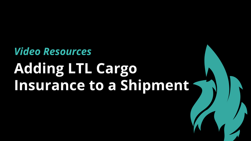 Adding LTL Cargo Insurance to a Shipment